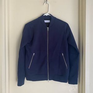 Everlane Navy Blue Bomber Jacket